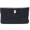 Ferragamo Pre-Owned - Clutch con zip anni '10-'20 - Donna - pelle di vitello - Taglia unica - Nero