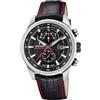 Festina men's black timeless chronograph leather watch bracelet Timeless ChronographBlack