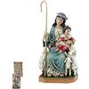 DRW Figura Divina Pastorella Resina 8 cm con Scatola con Storia