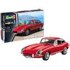 Revell 07668 Jaguar E-Type (Coupé) - Modellino in plastica non costruita/non verniciata, scala 1:24, colore: rosso