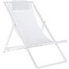 Bizzotto Sdraio Taylor Bianca Alluminio Bizzotto Cod.0662087
