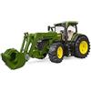 bruder 03151 - John Deere 7R 350 con caricatore frontale, trattore, fattoria, giocattolo