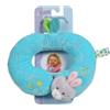 Gipsy Accessoire - Cuscino da collo per seggiolino da auto, a forma di coniglietto, con motivo mele, 24 cm, colore: Azzurro