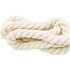Werownsgso Corda di cotone larga 10 mm, 4 m, corda lunga bianca, adatta per borsa fai da te, corda di cotone tessuta