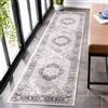Carvapet Tappeto Runner Lavabile Antiscivolo Leggero in Poliestere Grigio 60x240cm