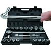 BGS Set cassetta chiavi chiave a cricchetto bussola bussole esagonali 3/4 19 - 50 mm