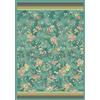 Bassetti Plaid Pallanza V2 in cotone makò satin di colore verde, dimensioni: 155 x 220 cm, 9324109