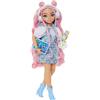 Barbie Dream Besties - Daisy Jean, bambola snodata alla moda con abiti rimovibili e capelli rosa ondulati, 9 accessori a tema DJ e musica inclusi, giocattolo per bambini, 4+ anni, JDD74