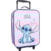 mybagstory - Valigia - Stitch - Viola - Bambino - Bagaglio - Viaggio - Vacanza - Valigia ragazza - Dimensione 42 cm - Ruote - Idea Regalo, Stitch - Viola, 42 cm x 32 cm x 11 cm, Classico