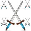 MUYAPAY 10 Pezzi Gonfiabile per Bambini Spada Pirata, Gioco di Spada Pirata Gonfiabile Spada, Spada Giocattolo, Pirati Coltello Gonfiato Spade, Costume Pirata Bambino per Compleanno Festa a Tema