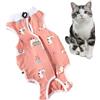 Generic Tutina Per Gattino Dopo La Sterilizzazione - Tuta Per Il Recupero Del Gatto, Vestiti Per Il Recupero Della Ferita Addominale Sterilizzata Dal Gatto | Tutina Per Gattini Alternativa Al Collare, Comoda