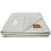 BIANCHERIAWEB Coperta Invernale Modello Lambswool in 100% Pura Lana Vergine Matrimoniale Grigio Luna