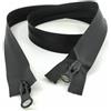 Generico 2 PEZZI - Cerniera lampo impermeabile DOPPIO CURSORE 85 CM