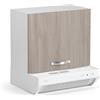 Linea Azzurra Sopracappa 60 con Depuratore Pensile Cucina Sospeso in Legno Made in Italy Mobile H49xL60xP32 Depuratore H15xL60xP48 Facile da Installare