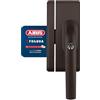 Abus Fo400A Al0125 Maniglia con Blocco, Serratura a Maniglia per Finestre, Chiusura a Chiave Maestra, Livello di Sicurezza: 10, 33275, Marrone