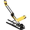 XUEMANSHOP Sedia per Scale di Sollevamento Manuale, Sedia a Rotelle per Adulti con Poggiatesta e Cinture di Sicurezza, Portata 159 kg, Attrezzi per Salire le Scale, Giallo