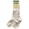 Hirsch Natur Calzino lungo in lana mista cotone bio - col. bianco naturale