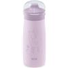 NUK Mini-Me Sip Tazza per bambini | 9+ mesi | 300 ml | Borraccia in acciaio inox per bambini | Beccuccio temperato antigoccia | Infrangibile | Lilac Deer