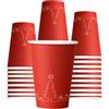 MP ECO SOLUTION Mecup Bicchieri in Carta Natalizi, Bicchieri Monouso Biodegradabili, 200 Pezzi, Tazza Caffè di Natale 200 ml, Usa e Getta, Per Bevande Calde e Fredde, Fantasia Natalizia. Fantasia: Rosso