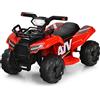 COSTWAY Quad Elettrico per Bambini, Auto Elettrica Cavalcabile con luce LED Musica e Box Anteriore, Mini Quad Regalo per Bambini 18-36 Mesi (Rosso)