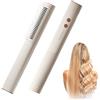 Euakee 2 in 1 Spazzola Lisciante e Arricciare per Capelli, Piastra per Capelli Professionale Agli Ioni, Tecnologia di Riscaldamento in Ceramica PTC, 5 Temperature, 140°C-200°C, Anti-Scottatura
