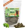 Wolf Belly Natural Pet Goodness Wolf Belly - Dental Stick per Cani Naturali (28 uds) Biscotti per Cani di Tacchino e Menta, Igiene Dentale & Alito Fresco, Calmante Snack senza Cereali, Gusto Carne, Ricco di Proteine