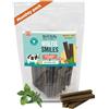 Wolf Belly Natural Pet Goodness Wolf Belly - Dental Stick per Cani Naturali (28 uds) Biscotti per Cani di Manzo e Origano, Igiene Dentale & Alito Fresco, Snack senza Cereali, Delizioso Gusto Carne, Ricco di Proteine