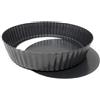 MGE World MGE - Stampo Crostata - Teglia per Quiche e Crostata Alto - Stampo Crostata Fondo Amovibile - Stampo Crostata Furba con Fondo Removibile - Stampo Furbo Crostata 28 cm