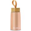Boziee Borraccia termica da 250 ml, per bevande calde e fredde, senza BPA, in acciaio inox, per attività all'aperto (arancione-rosa)