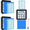 Leadaybetter 3 pezzi FC9331/09 Filtro di ricambio per Philips FC8010/02, FC9332/09, FC9329, FC9555, FC9333, FC9330 Aspirapolvere Filtri Accessori per PowerPro Compact