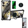 Custodia Per Nubia Neo 2 5G Con Vetro Temperato 9H, Cover Rigida PC + Morbido Silicone, Supporto Ad Anello Incluso