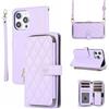FMPCUON Custodia a portafoglio compatibile per Samsung Galaxy S22 Plus con tracolla e chiusura magnetica cavalletto, in pelle PU protezione Wallet Case antiurto con per, Viola