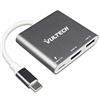 VulTech ATC-01 Adattatore Multiporta USB Tipo-C, hub 3 in 1 con HDMI 4K, 1x USB3.0, 1x USB-C compatibile con Google Chromebook, HP, Samsung S8/S9+ Huawei P40, MacBook Pro, XPS, Surface Pro, Samsung