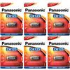 PANASONIC Confezione da 6 blister da 1 batteria CR123 al litio Power 3 V