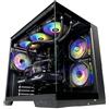 Golook PC Gaming King - Ryzen 7 7800X3D / 32GB RAM DDR5 / 1TB NVME M.2 / RTX 4070 Super 12GB / B650 / Raffreddamento Liquido 360mm - Computer Fisso