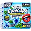 Papermints CoolCaps Instant Fresh Breath Mints Box 40 x 4 Pack, deodorante per respiro e trattamento alito cattivo per adulti, trattamento alitosi - Pulisci e rinfresca dall'intestino.