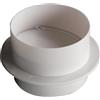 CNANRNANC Tubo di ventilazione, valvola di non ritorno rotonda, controllo condotto dell'aria, accessorio per tubo di scarico (150 mm)