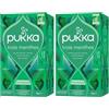Pukka Tisane, Three Mint, Tisana ai Tre Tipi di Menta, 100% Biologico, Senza Caffeina, Ingredienti Selezionati in Modo Etico, Per una Dolcezza Vibrante Fresca e Suprema, 20 Filtri (Confezione da 2)