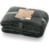 DecoKing- Coperta Matrimoniale in microfibra, pile morbido, Tessuto, 220 x 240 cm, Grigio