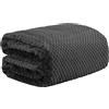 Dreamscene Coperta morbida e calda per divano letto, 150 x 200 cm, colore: nero