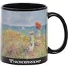 Franco Cosimo Panini Halta Definizione - Mug, Tazza in Ceramica Stampata con un'Opera d'Arte di Monet, Include un'Elegante Confezione Regalo, Capacità 325 ml, F.to 9,5H x 8 Diametro cm, Passeggiata