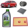 OP Kit tagliando 3 filtri + 4L olio 5W30 Mobil ESP compatibile con Audi A3 8V1 1.4 TFSI,CPT/CZE/CZC/CMB