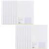 Cherioll A4 Copertina per rilegatura con barra scorrevole Cartella di file in plastica per report e documento con clip - 20 fogli