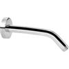 Katezon Braccio doccia con flangia, in acciaio inox 304, prolunga per soffione doccia, 25 cm, braccio tubolare, montato a parete per doccia da bagno fisso (cromato)