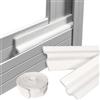 JANDTEK Guarnizione Isolante Adesiva per Finestre e Porte 4M/8M - Paraspifferi Anti-Spiffero in Schiuma - Bianco/Nero/Grigio - Termoisolante, Fonoassorbente, Facile da Applicare