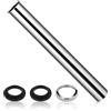 Cieex Sifone universale, tubo sommergibile, prolunga per sifone, 300 mm, sifone a tubo di scarico, 1 1/4 x 32 mm, cromato