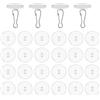 VBNZBK Ganci a Soffitto Autoadesivi Trasparenti da 30 Pezzi Senza Perforazione Ganci per Montaggio a Soffitto con Clip per Pennone Ganci Decorativi per Camera da Letto Bagno