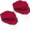 DHSWNNG Guanti da forno resistenti al calore, da cucina, in silicone, resistenti al calore, antiscivolo, in cotone, da appendere al forno