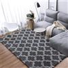 Leesentec Tappeto Peloso Soggiorno Grandi Dimensioni Salotto Moderno Cameretta Bimba tappeti Pelosi Camera da Letto Morbido Tappeti Soggiorno (nero, 135 x 185 cm)