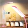 marctronic Rosa Lampada da Terra LED 18W 1800LM Dimmerabile Luminoso Lettura Piantana con 4 temperatura di Colore,Telecomando Magnetico, Collo D'oca Flessibili a 360°,Timer 1H, per Soggiorno Letto